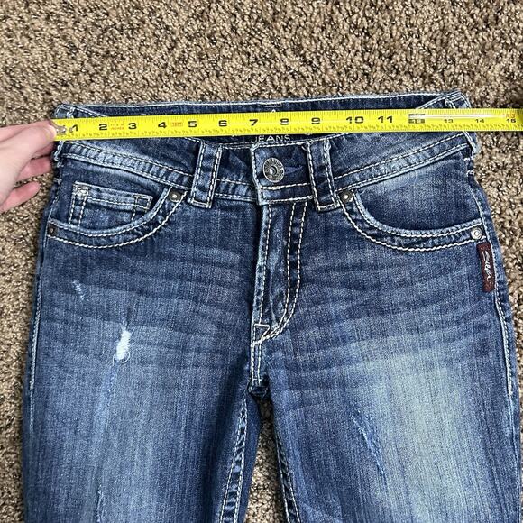 Silver Suki Surplus Capris Low-Rise Denim Jeans Size 26 - Picture 13 of 13
